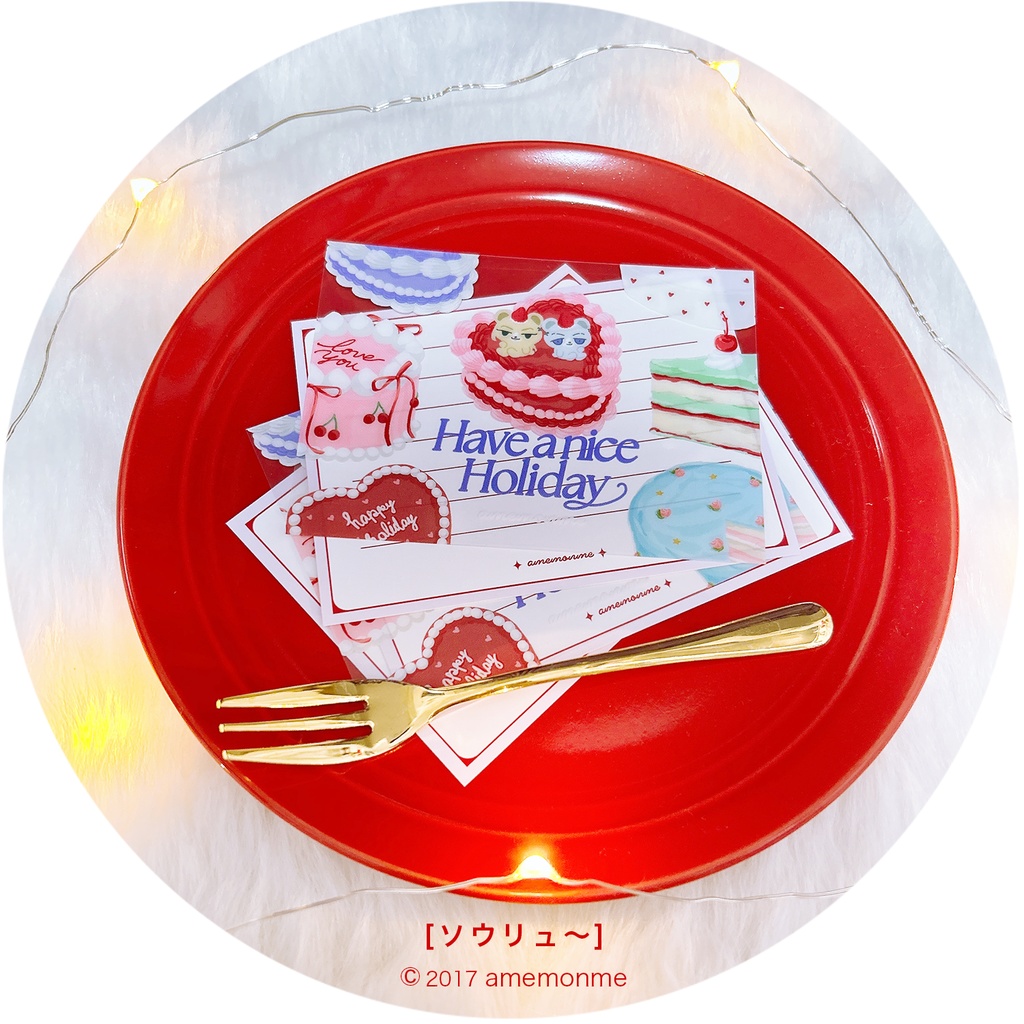 ケーキミニカードセット