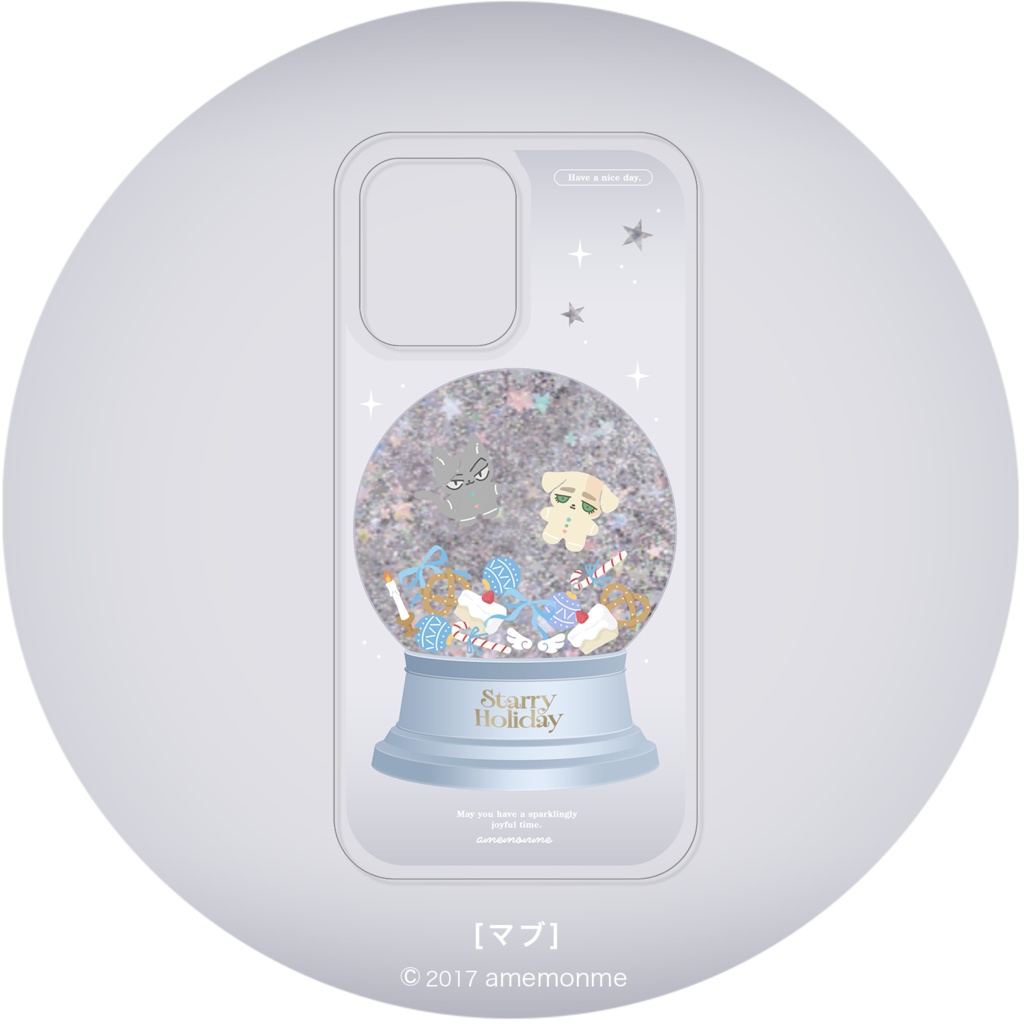 グリッタースマホケース☆マブ