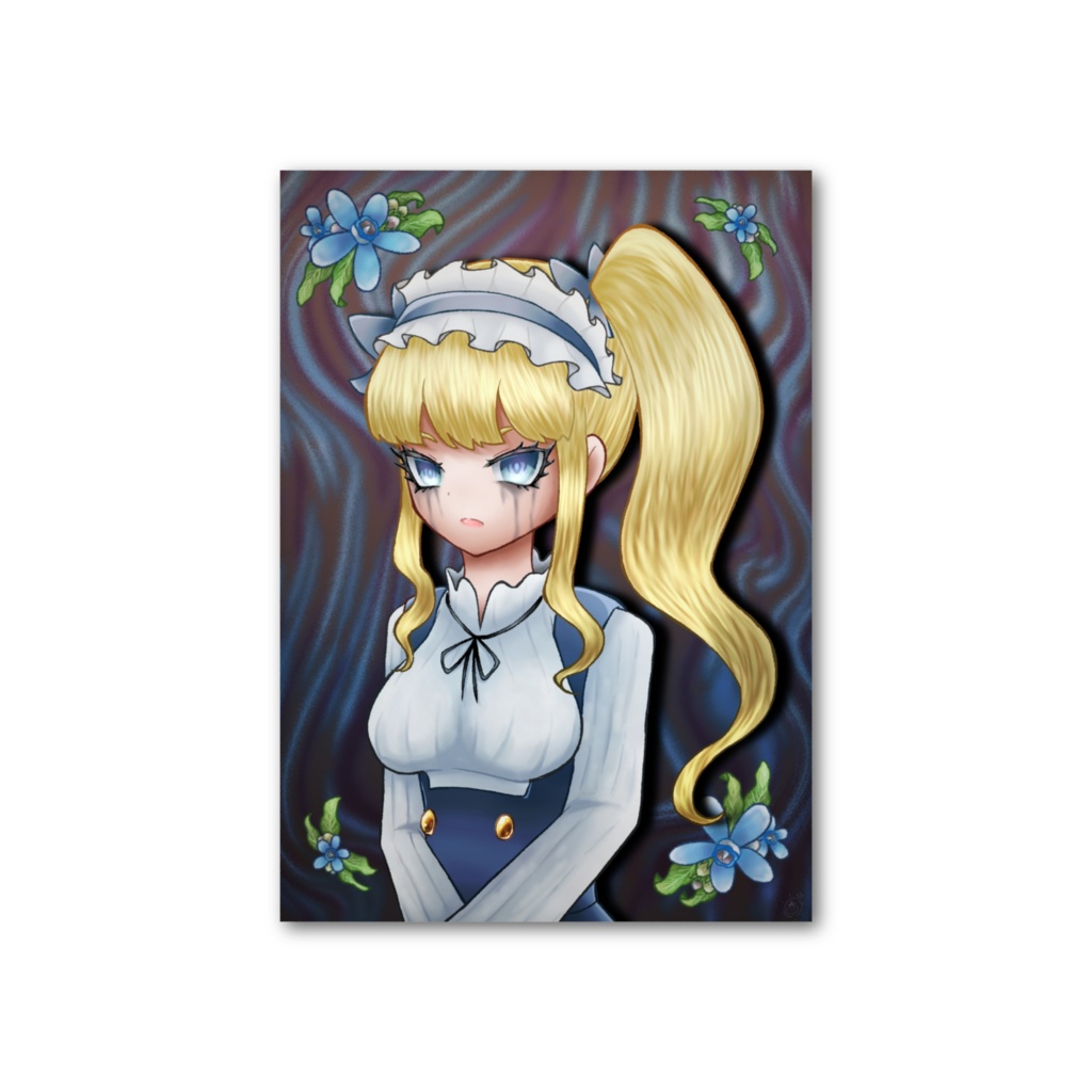 悲恋乙女の肖像画 フォト風カード版