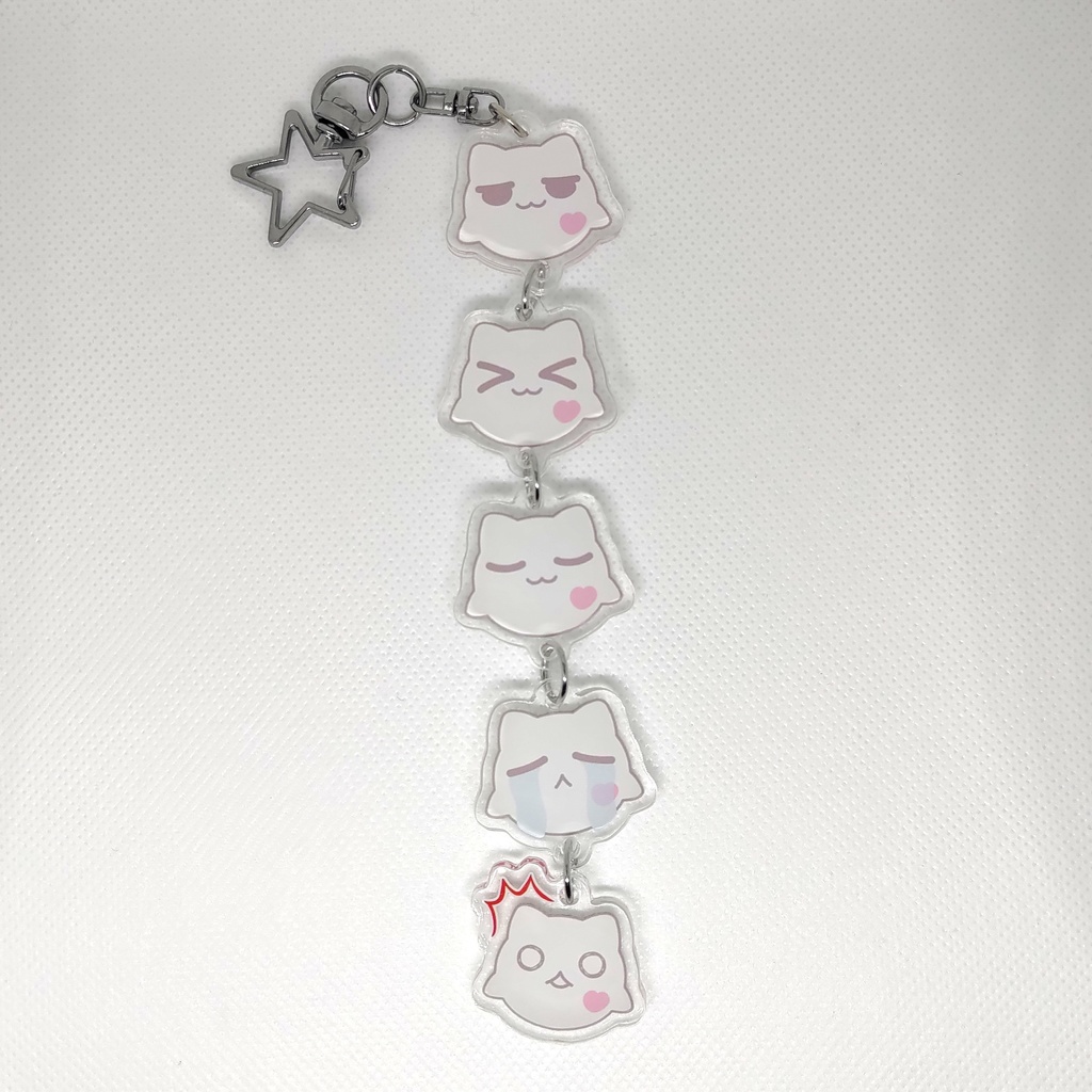 【非公式】ぶよよ5連アクリルキーホルダー