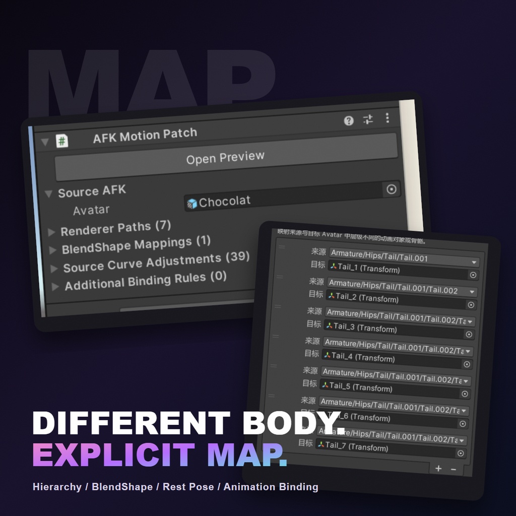 【無料 / VPM】AFK Motion Patcher|VRChat向けAFKリターゲットツール