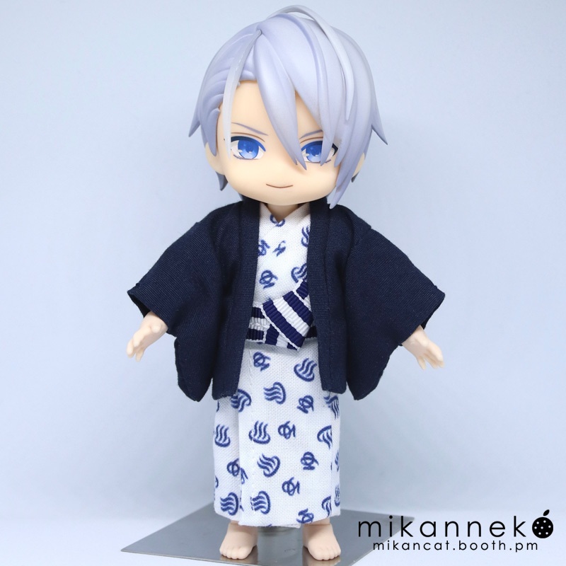 【再販予定あり】1/12サイズ用 温泉柄 旅館の浴衣 セット