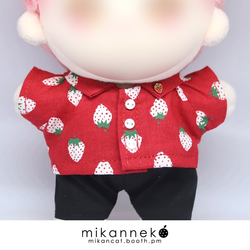K-pop 棉花娃娃 15cm ぬい服 無属性 シャツ(3種類)
