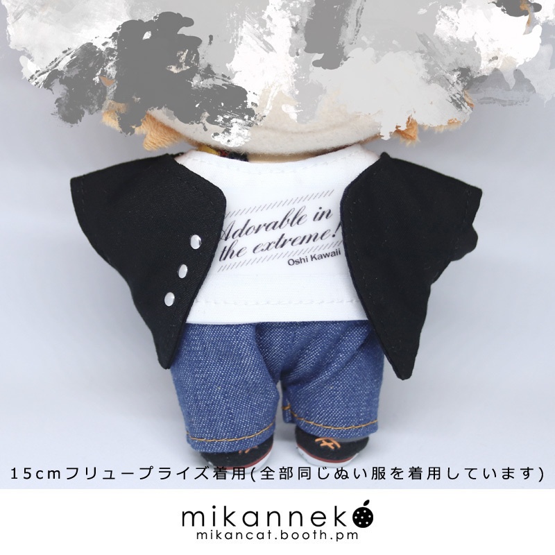 14cm/15cm/16cm Simple Jacket Print T-shirt