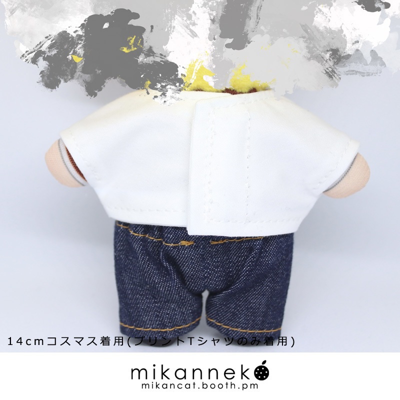 14cm/15cm/16cm Simple Jacket Print T-shirt