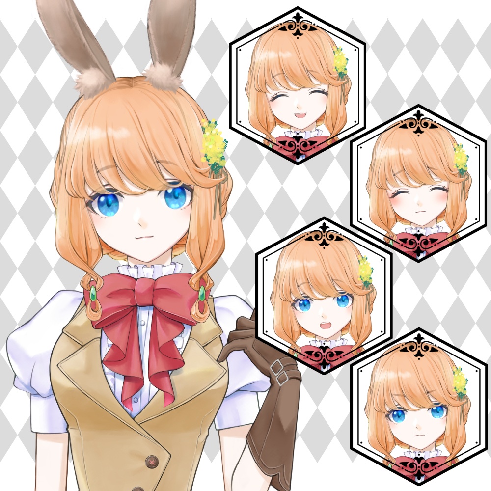 【立ち絵02】ウサギの女の子