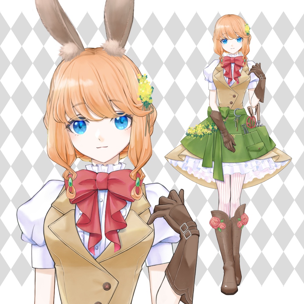 【立ち絵02】ウサギの女の子