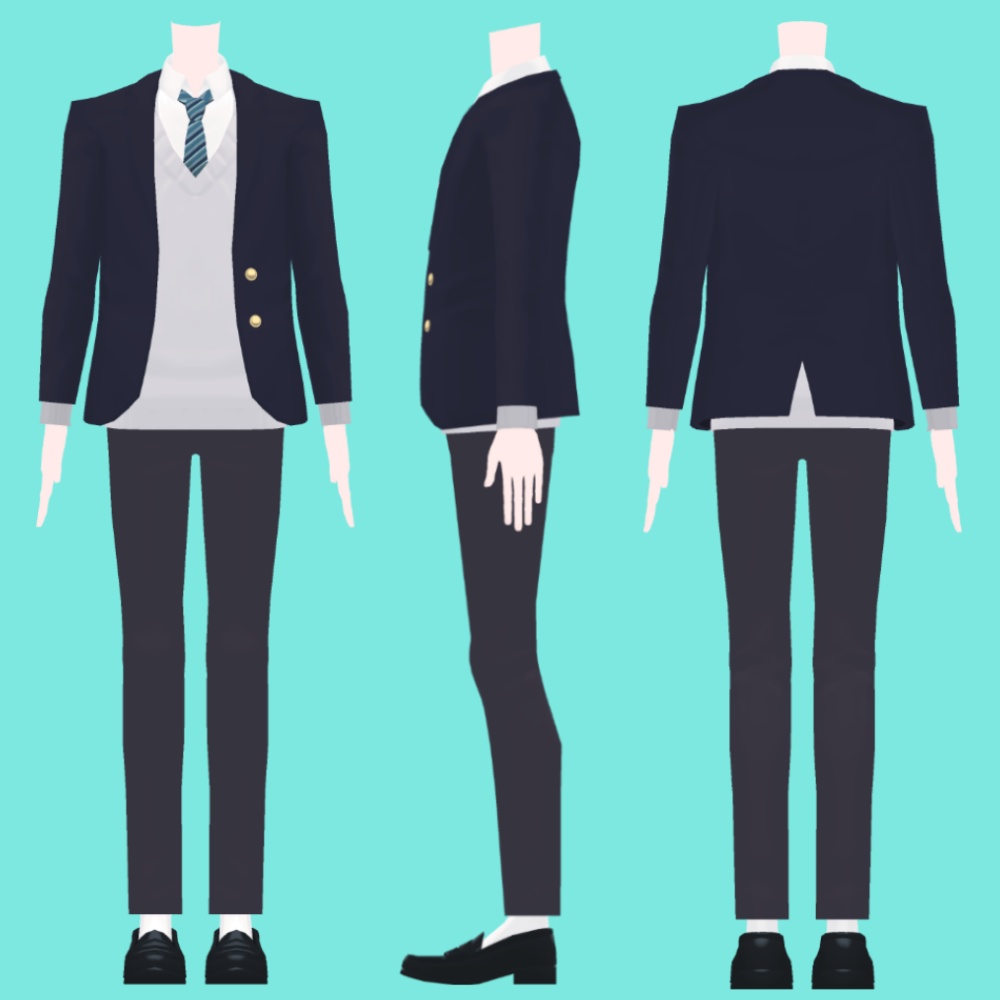 制服ブレザー(スキニング済)