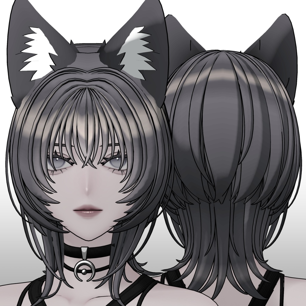 【Artemis対応】ウルフヘア+狼耳