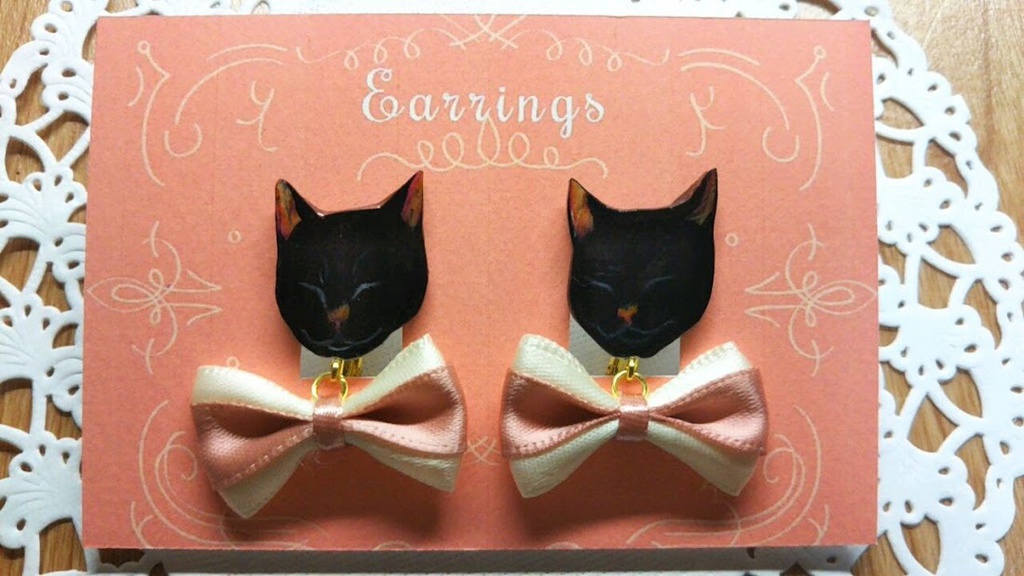 にゃんこイヤリング