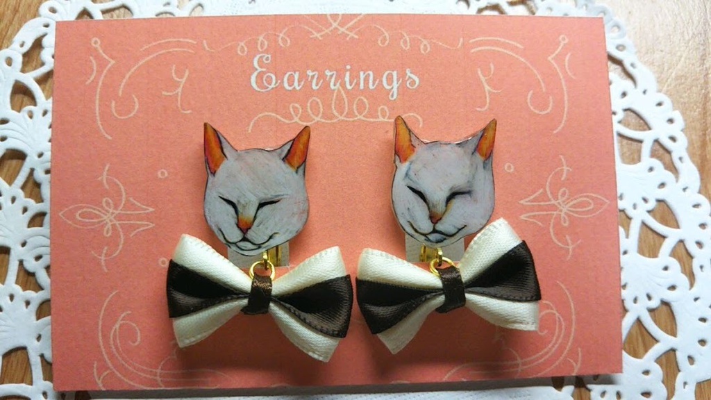 にゃんこイヤリング