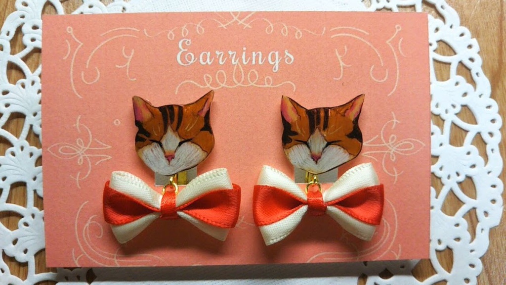 にゃんこイヤリング
