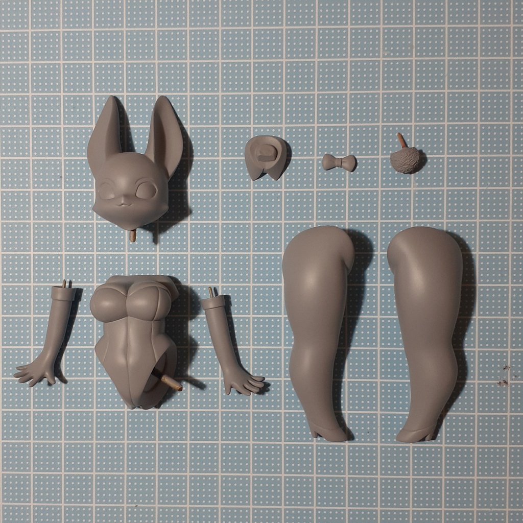 うさバニーちゃんver2 Original Bunny Garage Kit - みるてぃーの工作部屋 - BOOTH