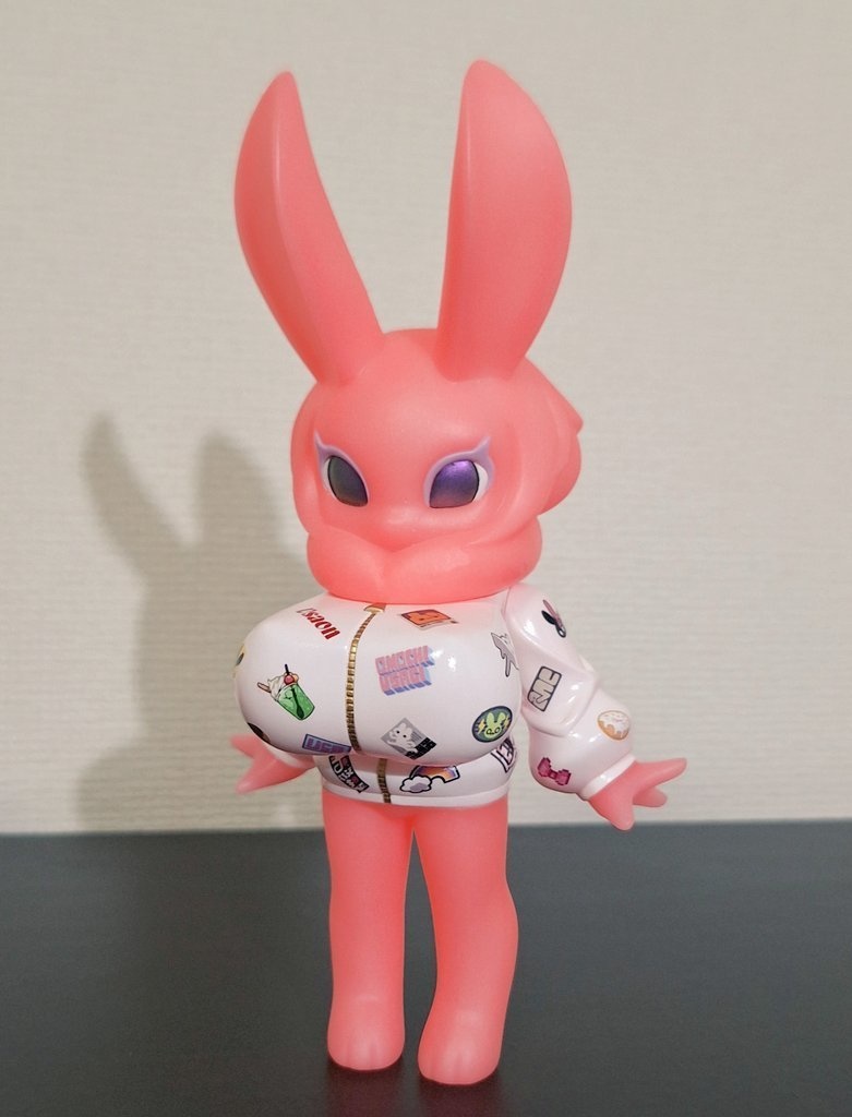 蓄光ピンク×デカール柄ととこ