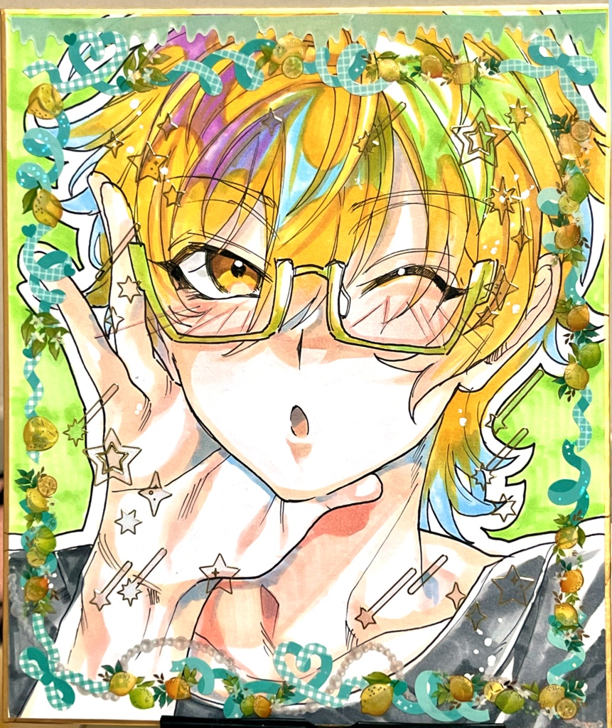アナログ色紙