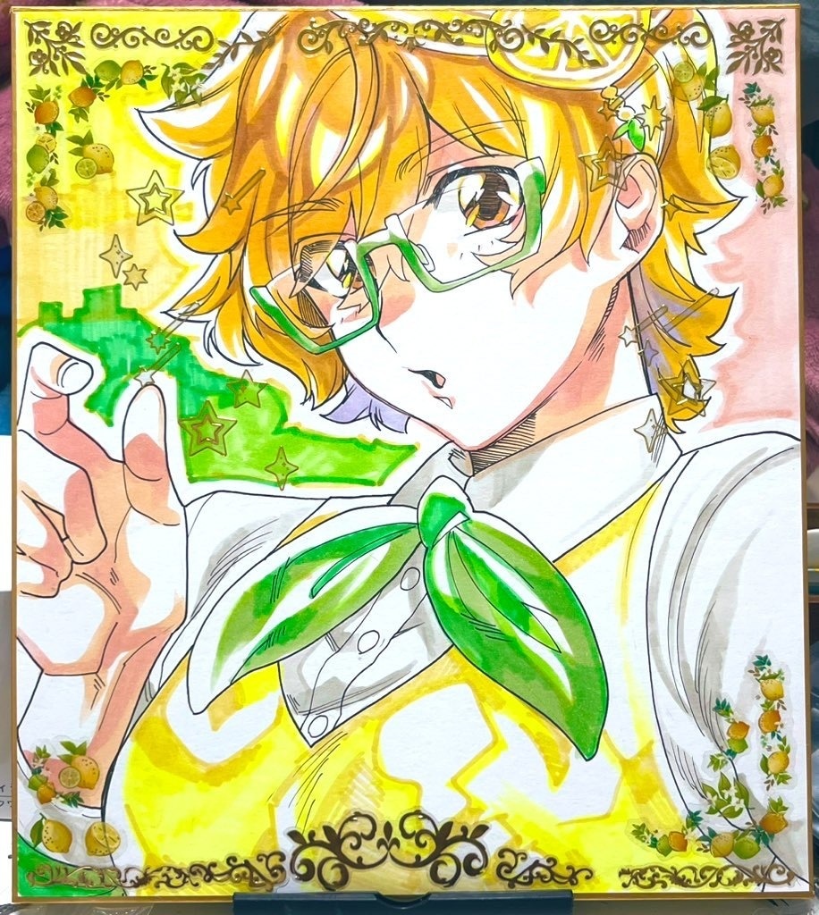 アナログ色紙