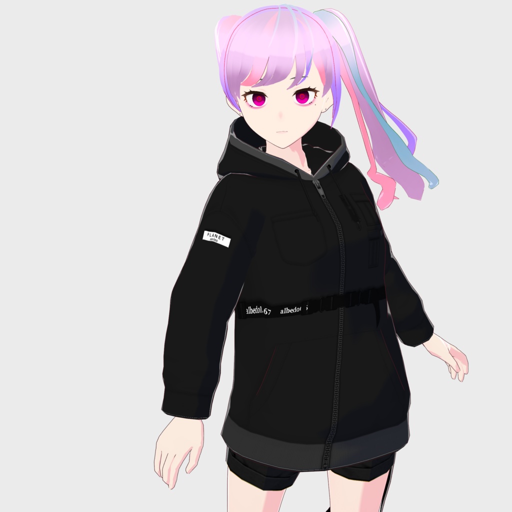 【Vroid】ミリタリー風パーカー【テクスチャ】