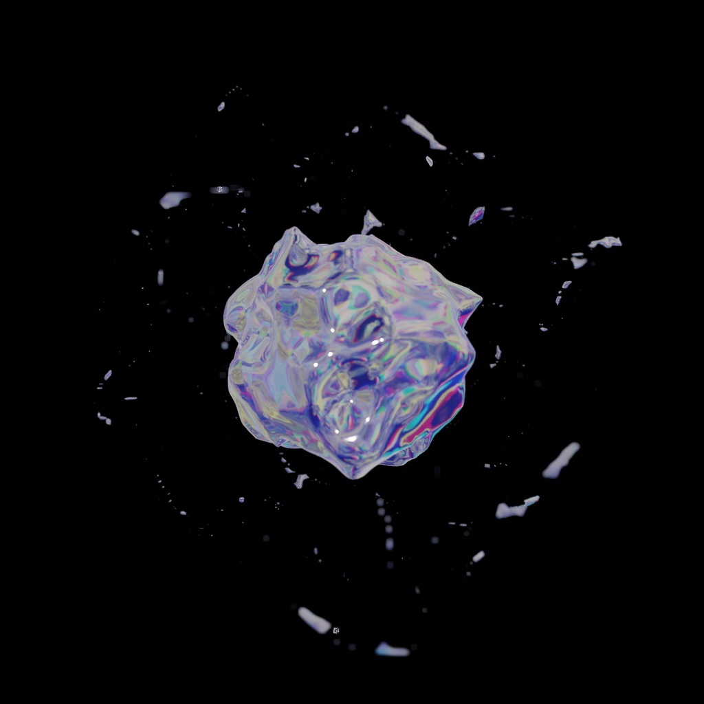 無料版あり / Blender GeometryNode Audio Reactive サンプルファイル