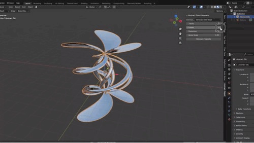 無料版あり / Y2K Abstract Object Generator【Blender Addon】