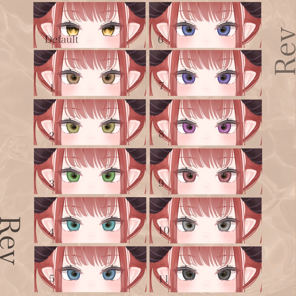 24時間限定SALE中✨【14avatar対応】Uranus-Real eye texture-