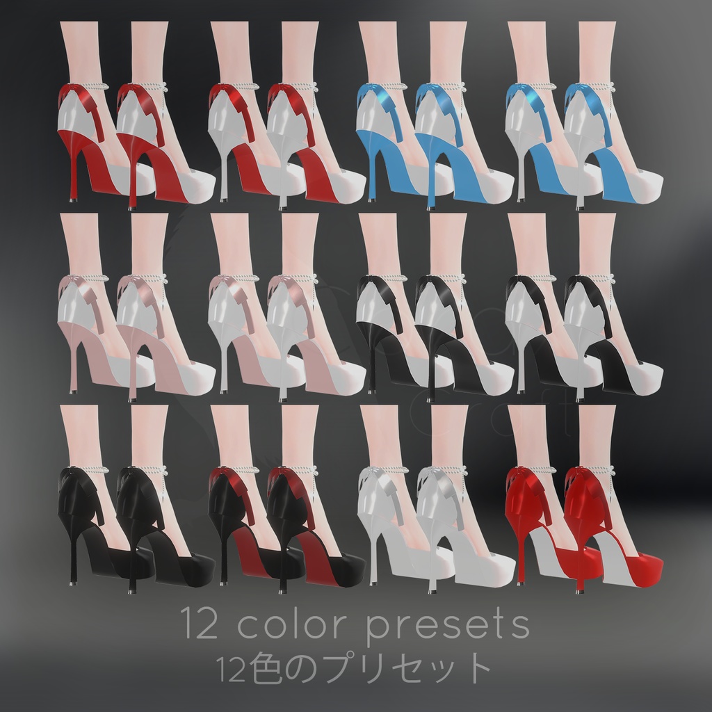 ⌜⌜Ankle strap D'orsay⌟⌟⌜⌜⌜12アバター対応⌟⌟⌟