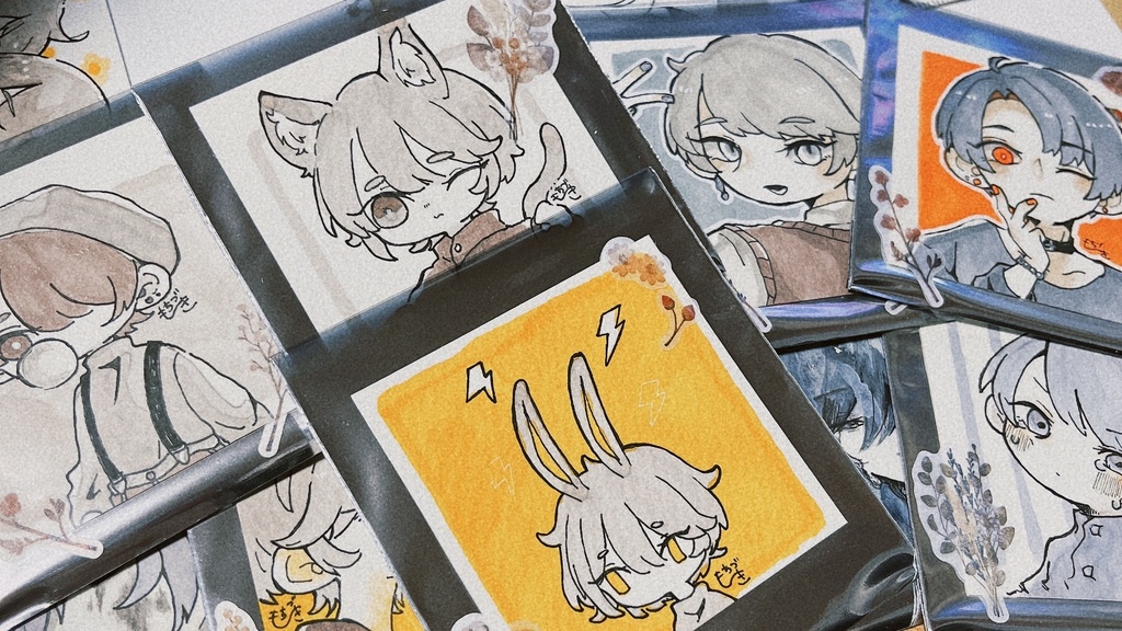 ドローイング原画①〜⑧