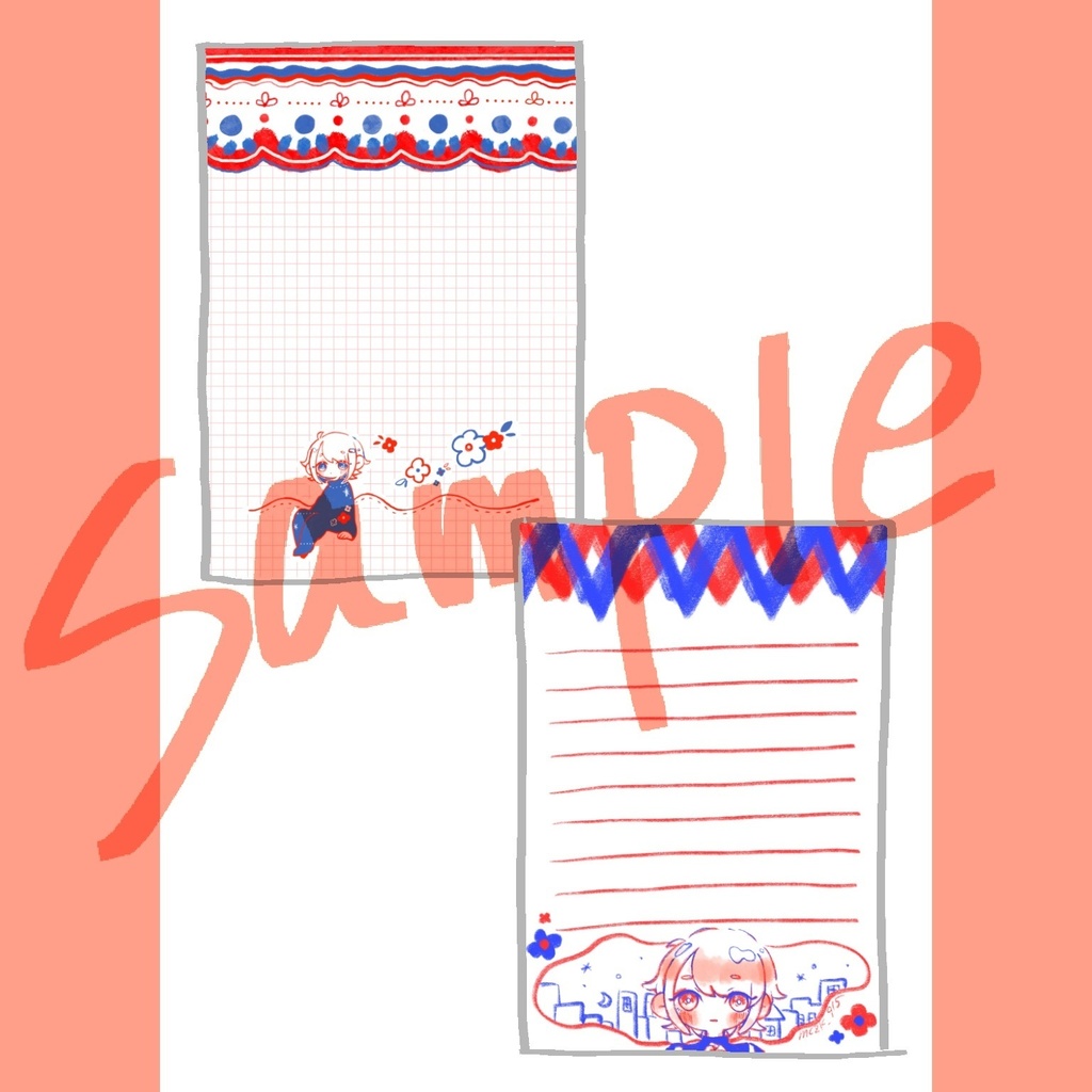 レターセット朱