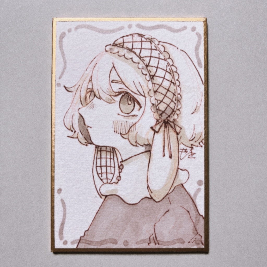 ミニ色紙原画
