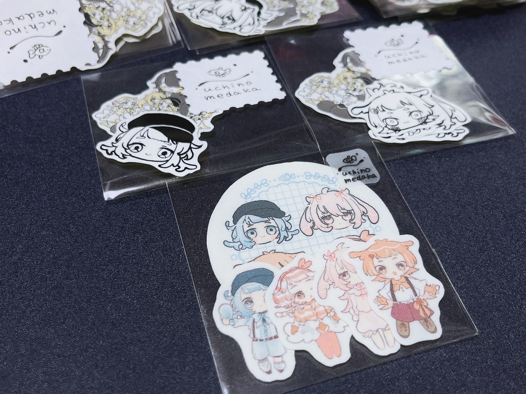 メダカちゃんステッカー・布ステッカー