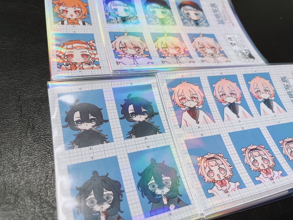 証明写真風シール【全4種】