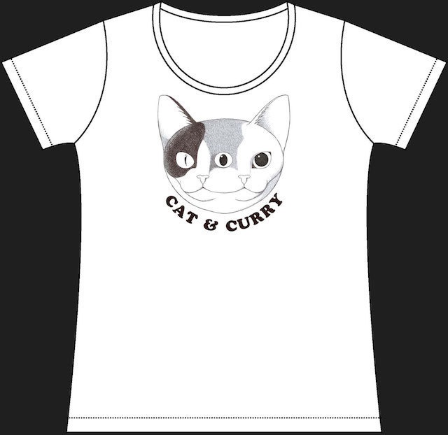 Tシャツ (CAT & CURRY) white