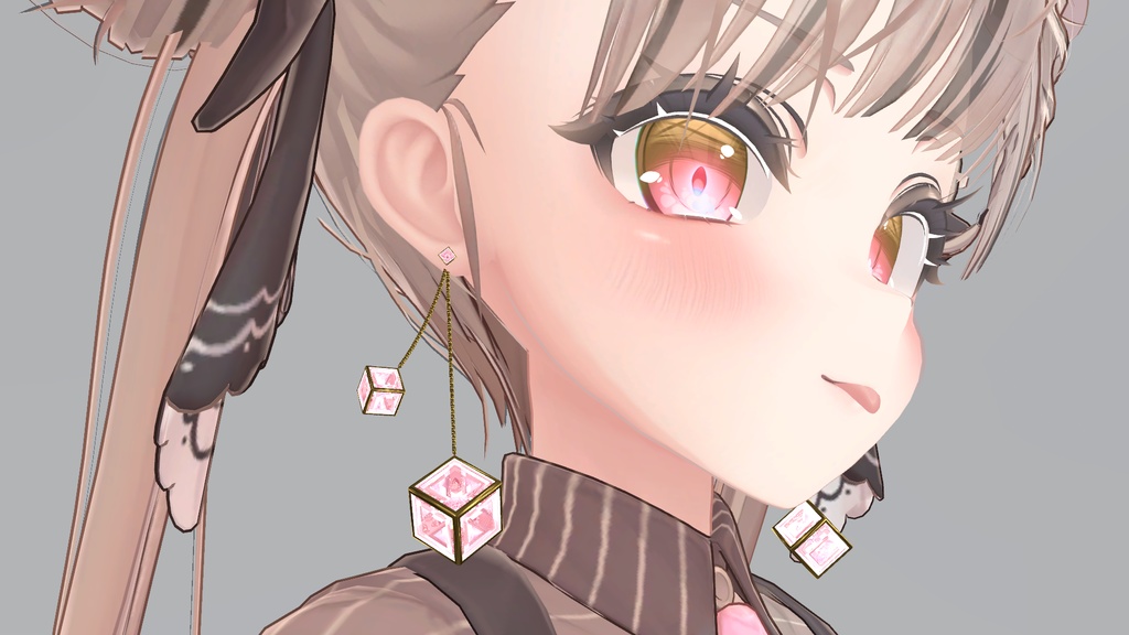 【VRChat向け】きゅーぶピアス