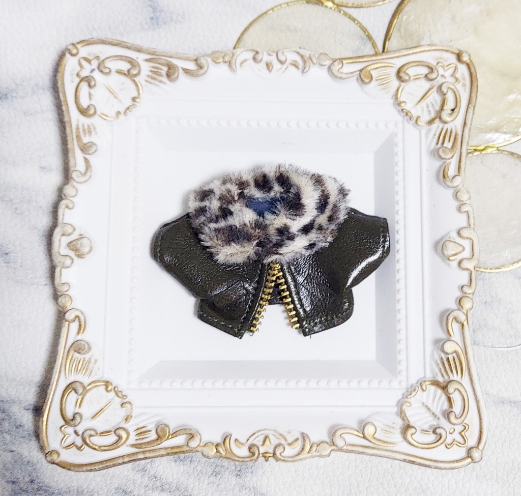 ファー付きレザージャケット