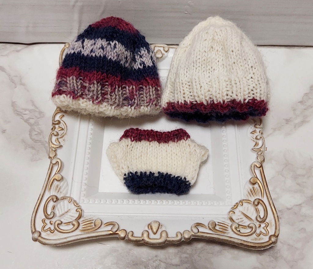 2wayニット帽&セーターSET