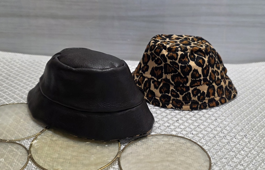 【13cm】リバーシブルレザーバケットハット