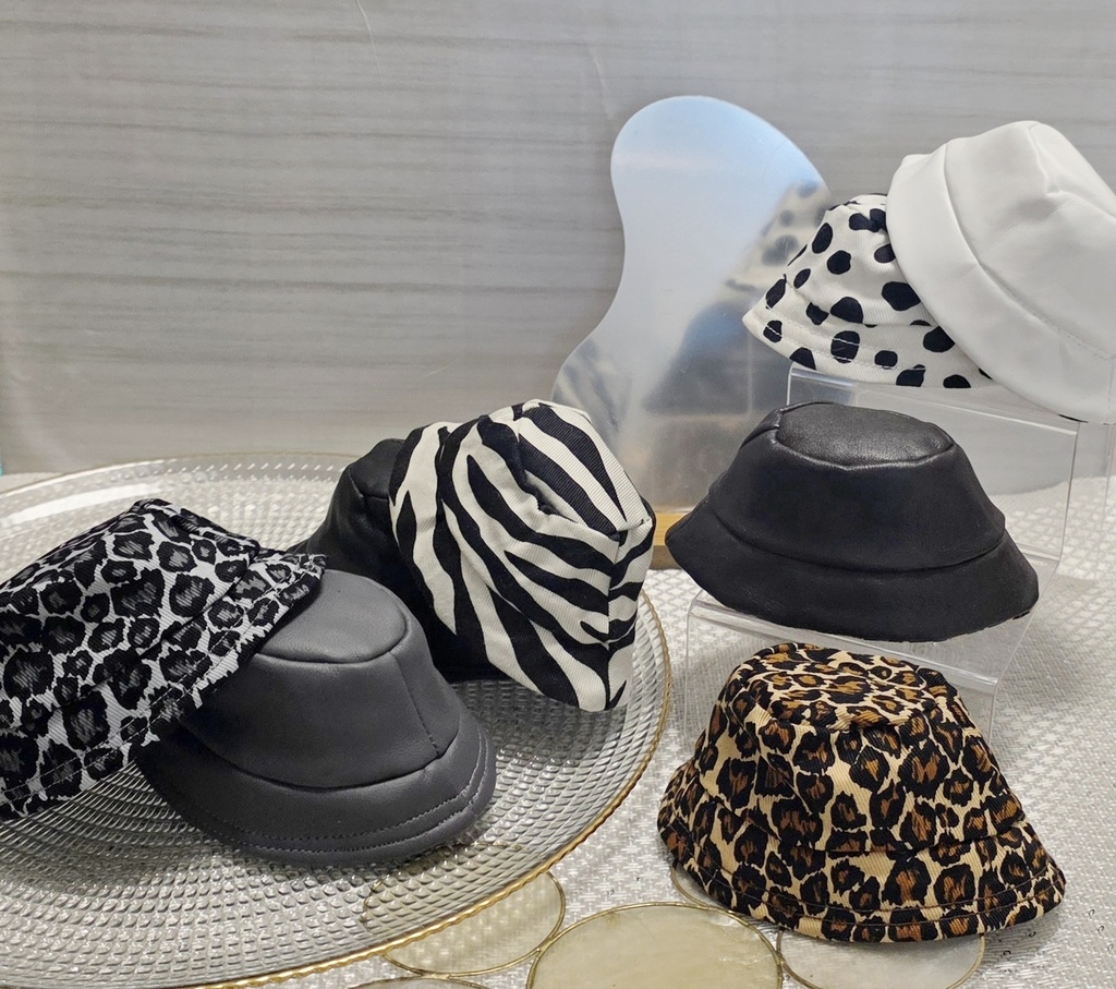 【13cm】リバーシブルレザーバケットハット