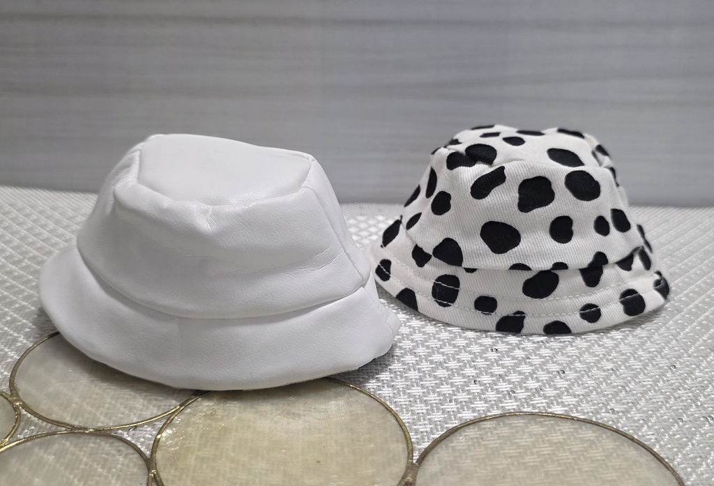 【13cm】リバーシブルレザーバケットハット