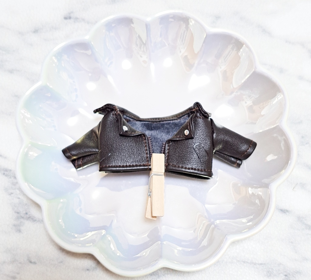 【13cm】襟付きレザージャケット