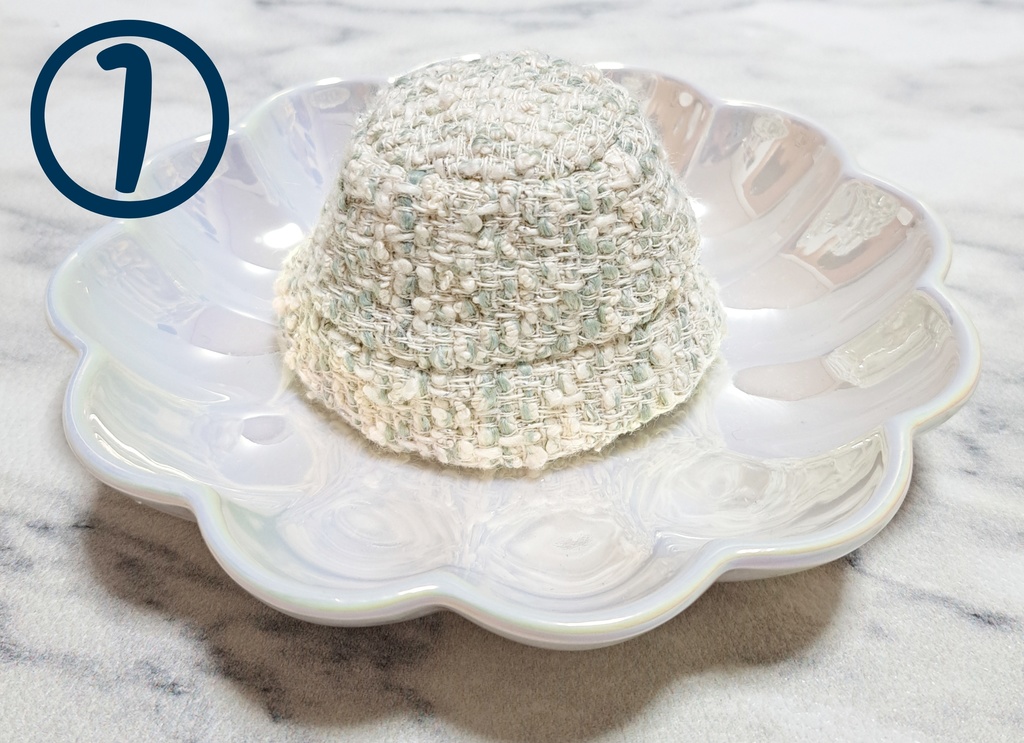 【10cm】ツイードバケットハット