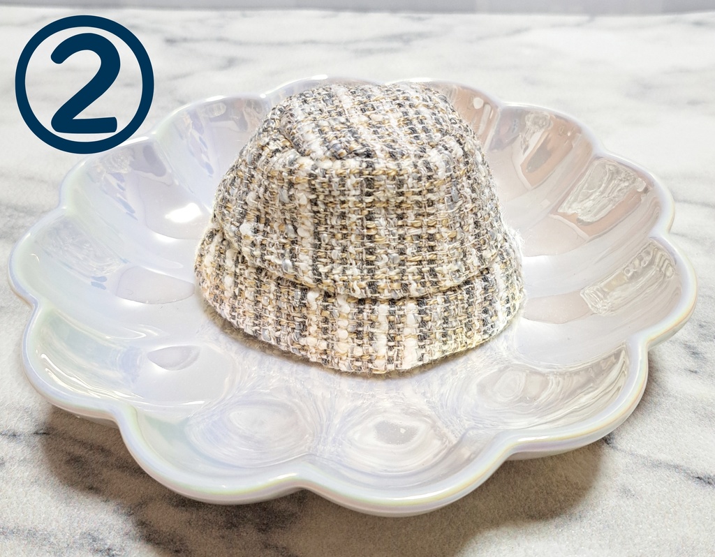 【10cm】ツイードバケットハット