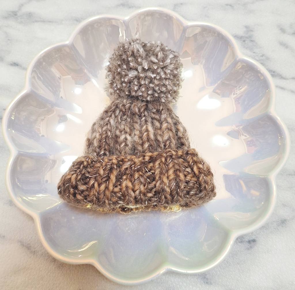 ラメ入りニット帽