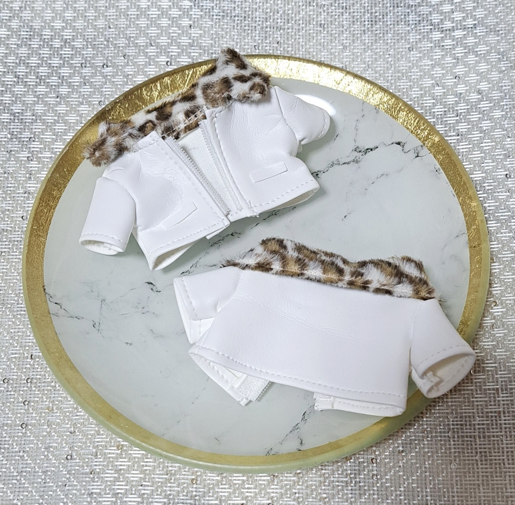 【13cm】ファー襟レザージャケット