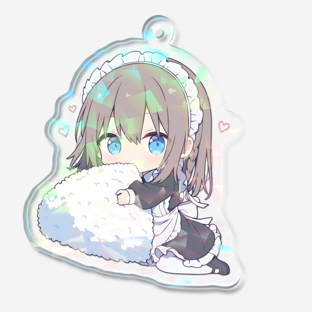 Chibili Charm holographic keychain