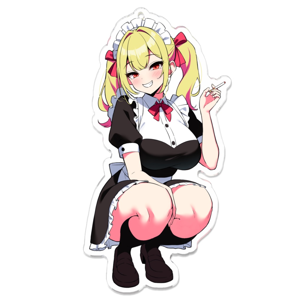 喫煙メイドアクリルキーホルダー