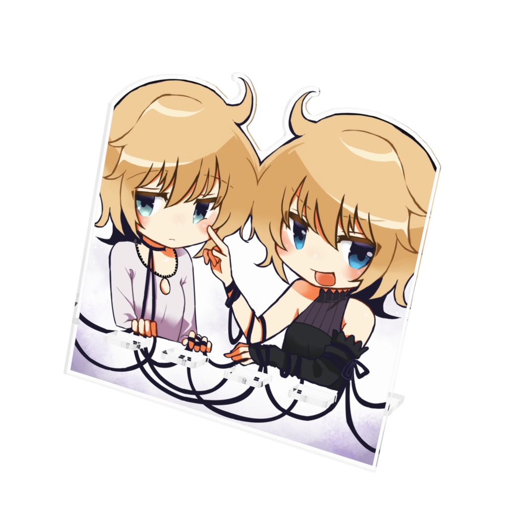白黒アクリルスマホスタンド
