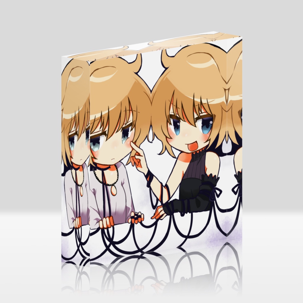 白黒アクリルブロック