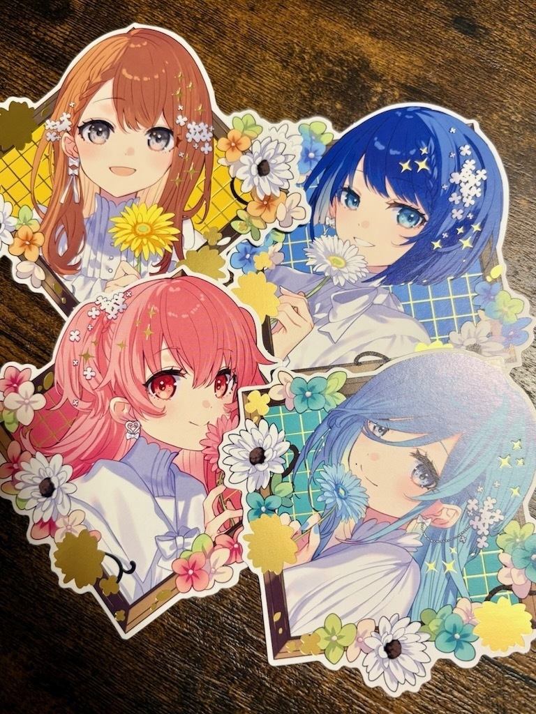 ニーゴ&モモジャン 箔押しミニカード