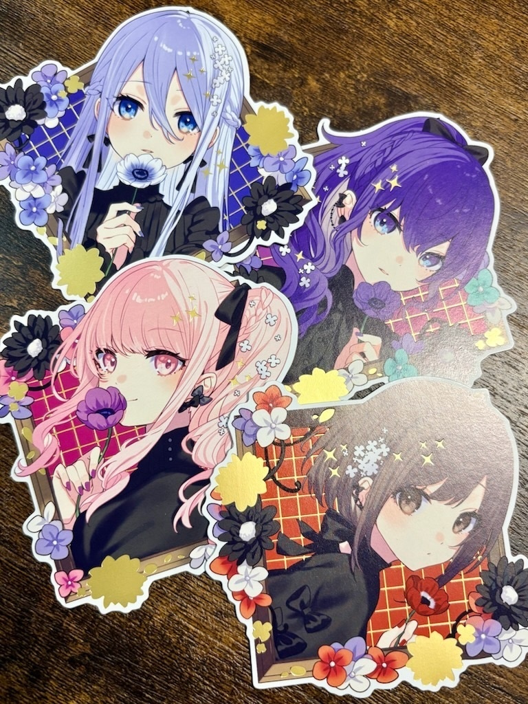 ニーゴ&モモジャン 箔押しミニカード