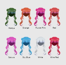 お団子ツインヘアー【VRChat】