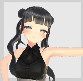 お団子ツインヘアー【VRChat】